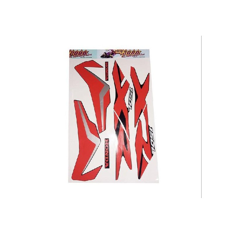 CALCOMANIA HONDA XR 150L `18 NEGRA -  ROJA (MM 2000)